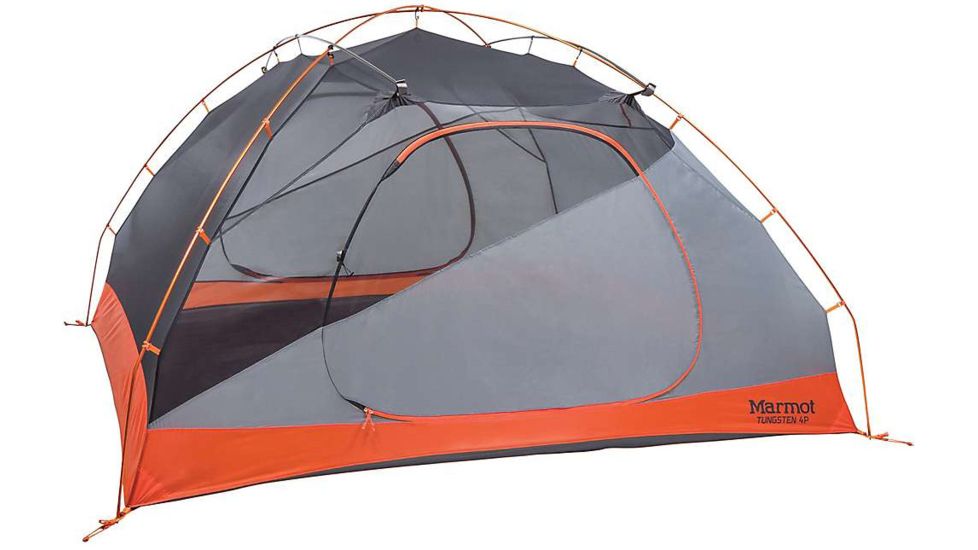 Marmot Tungsten Tent - 4 Person, Blaze/Steel, One Size, 29220-9366-ONE