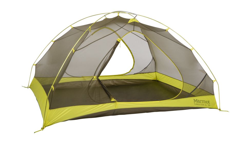 Marmot Tungsten UL 3P - 3 Person, 3 Season-Dark Citron/Citronelle