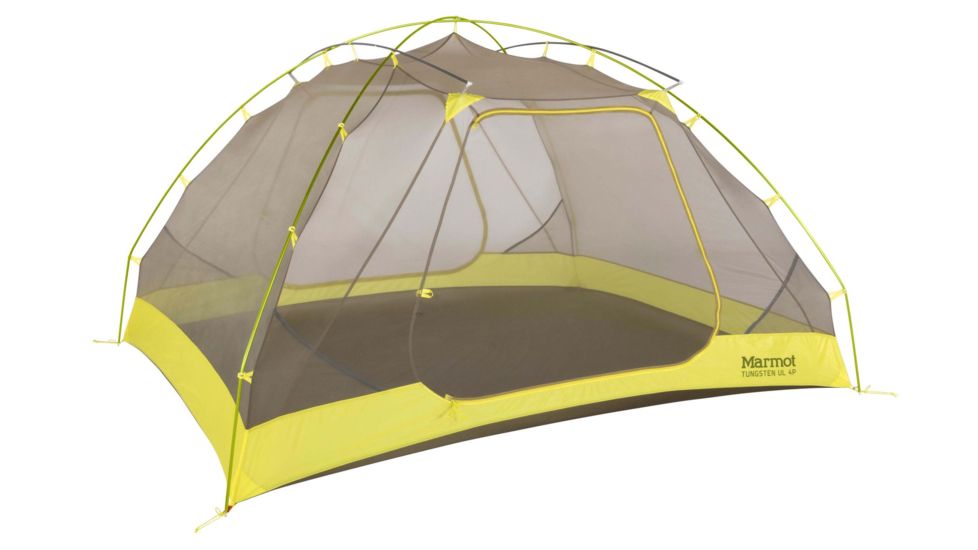 Marmot Tungsten Ul 4P Tent, Dark Citron/Citronelle, One Size 29480-9819-ONE