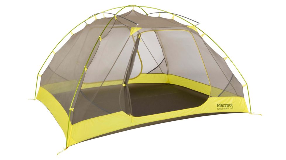 Marmot Tungsten Ul 4P Tent, Dark Citron/Citronelle, One Size 29480-9819-ONE