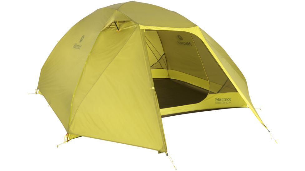 Marmot Tungsten Ul 4P Tent, Dark Citron/Citronelle, One Size, 29480-9819-ONE