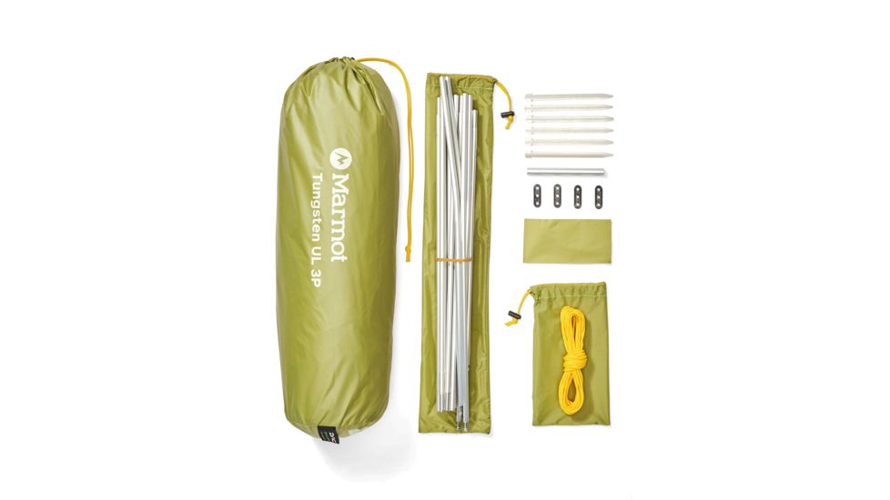 Marmot Tungsten UL Tent - 3 Person, 3 Season, Wasabi, One Size, 37820-4207-ONE
