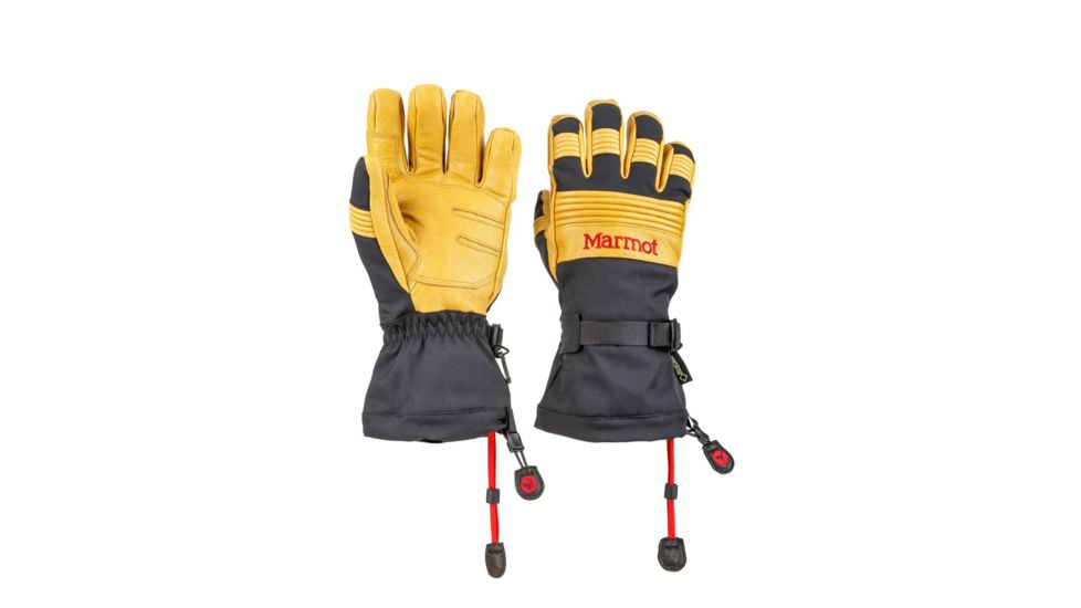 Marmot Ultimate Ski Glove - Mens, Black/Tan, XL, 14160-1157-XL