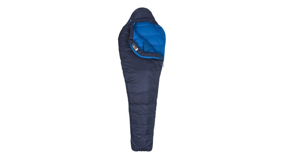 Marmot Ultra Elite Sleeping Bag, Dark Steel/Lakeside, Reg 6ft0in/Left Zip, 39360-1662-LZ