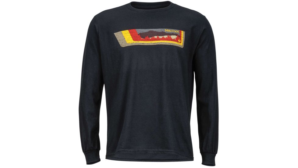 Marmot Valle Tee Long Sleeve - Men's -Black-Small