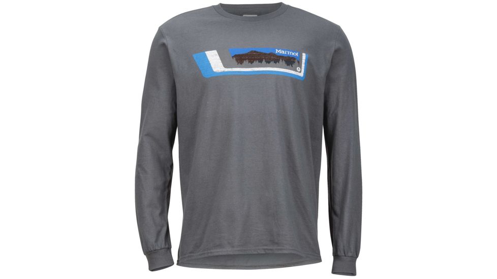 Marmot Valle Tee Long Sleeve - Men's -Charcoal-Small