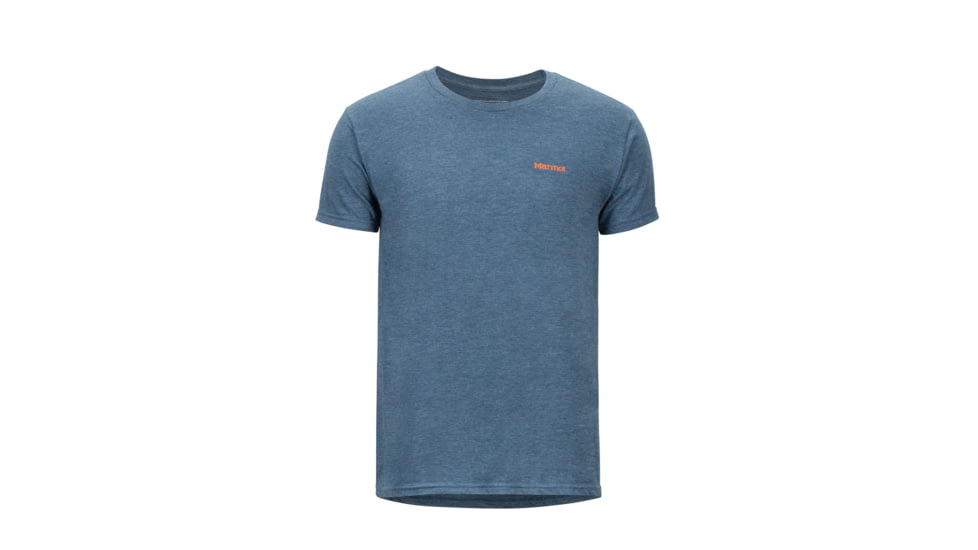 Marmot Vallemar Tee Short Sleeve Shirt - Mens, Navy Heather, Medium, 44270-8550-M
