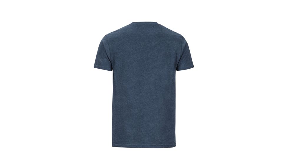 Marmot Verge Tee Short Sleeve - Mens, Navy Heather, Large, 49370-8550-L