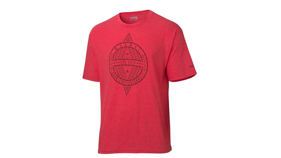 Marmot Mens Walden Short Sleeve Tee,True Red Heather,Large MAR1159-TRH-LG