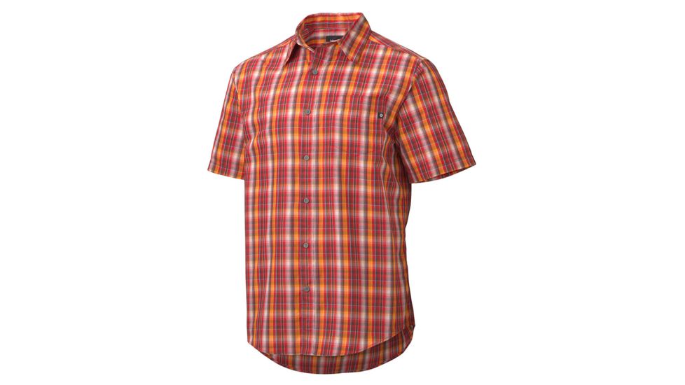 Marmot Waldron Short Sleeve - Men's-Brick-Medium