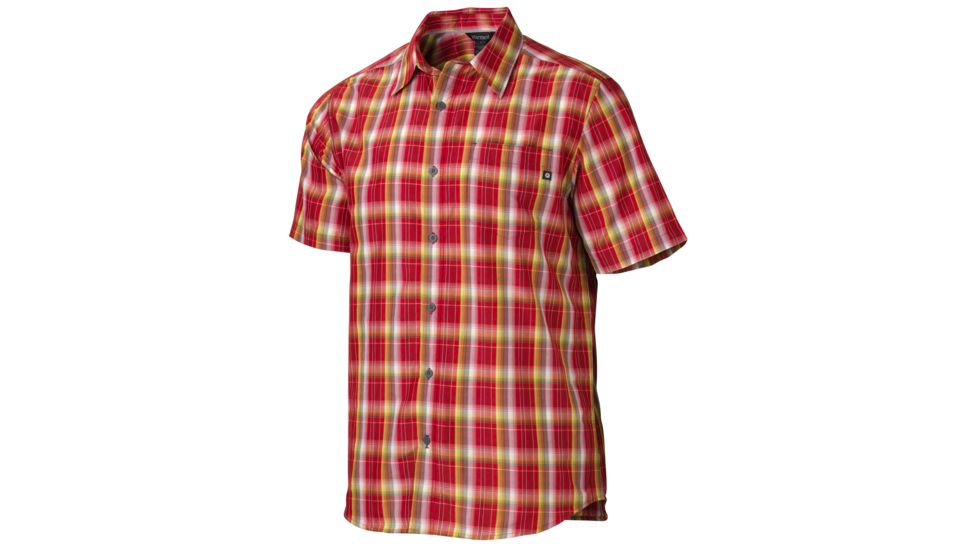 Marmot Waldron Short Sleeve - Men's-Fire-Large