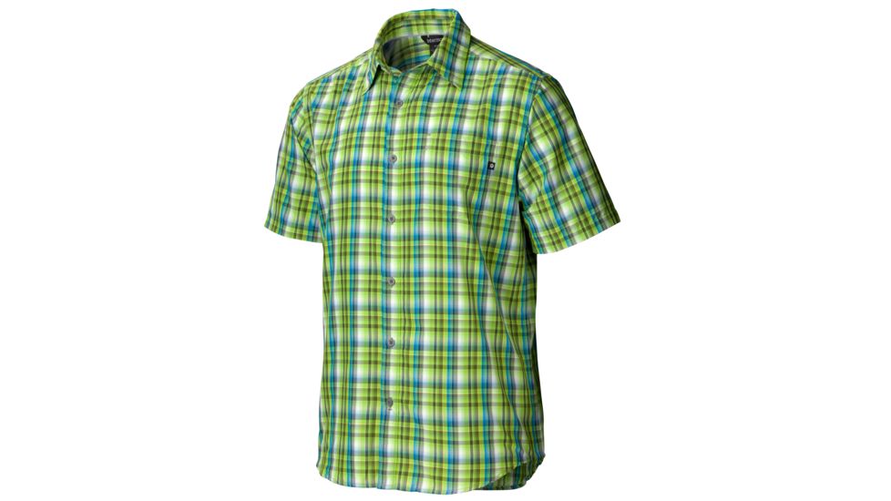 Marmot Waldron Short Sleeve - Men's-Green Envy-Small