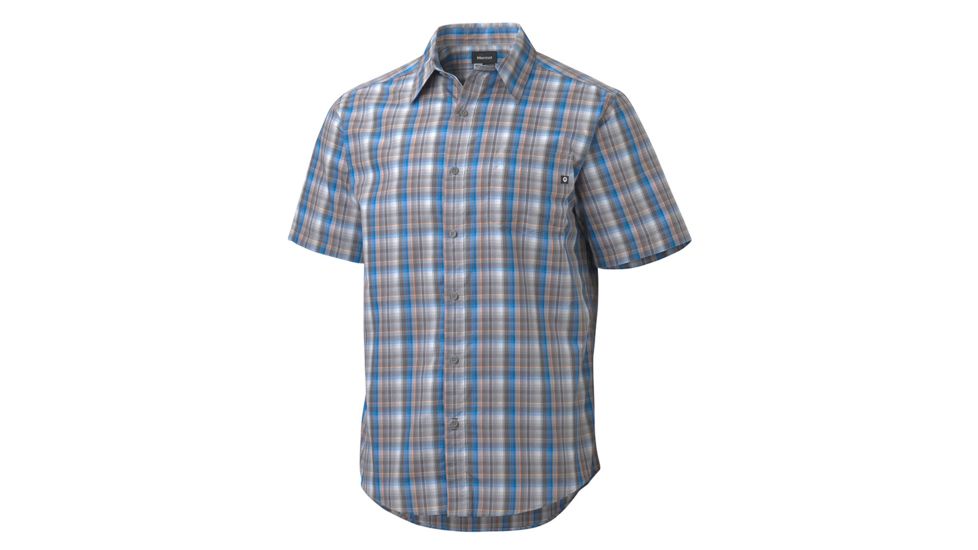 Marmot Mens Waldron Short Sleeve Shirt,Steel,2XL MAR0937-STL-2XL