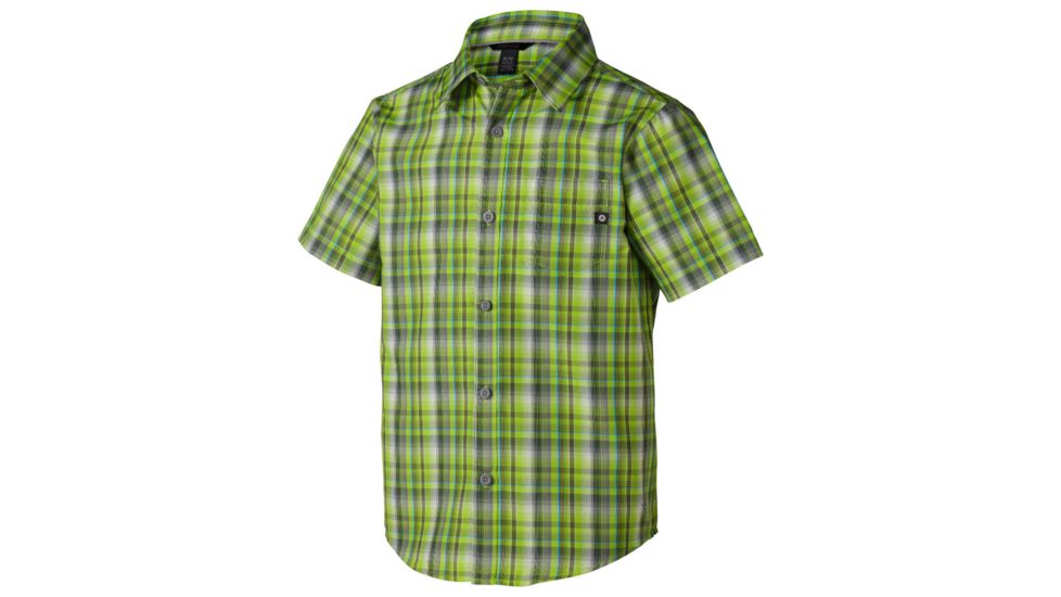 Waldron Short Sleeve Shirt - Boys -X-Small-Green Lichen
