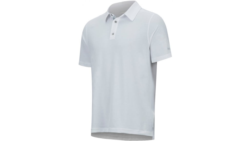 Marmot Wallace Polo Short Sleeve - Mens, White Heather, Small, 43520-3033-S