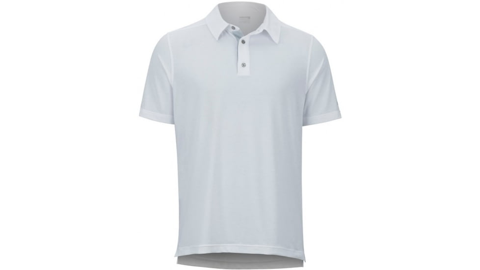Marmot Wallace Polo Short Sleeve - Mens, White Heather, Small, 43520-3033-S
