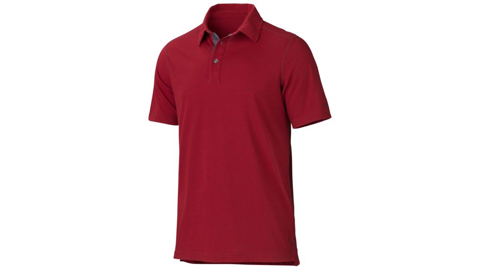 Marmot Wallace Polo Short Sleeve Shirt - Men's-Brick-Small