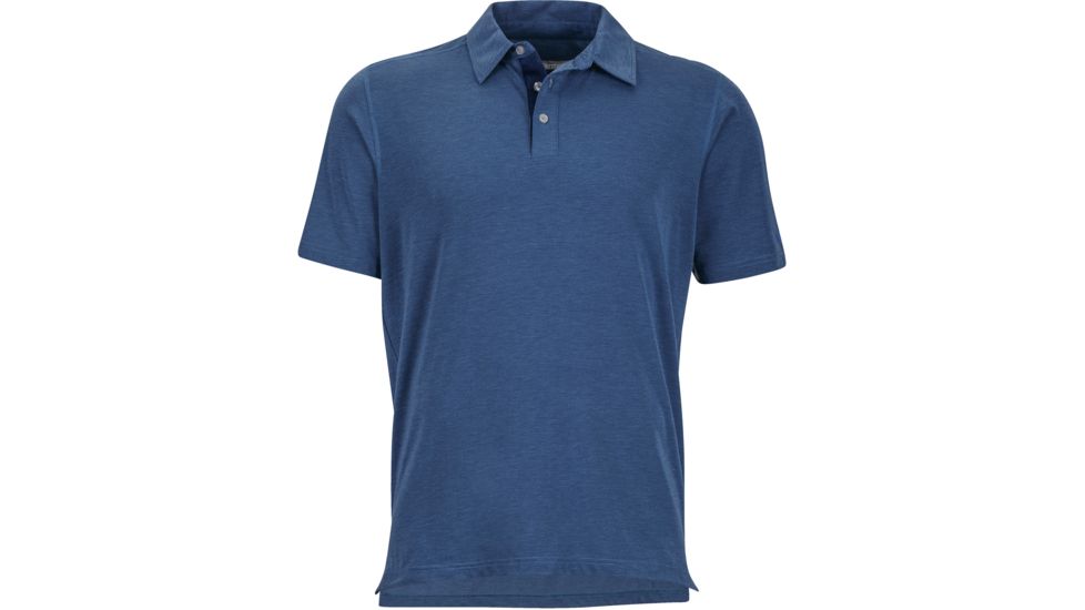 Marmot Wallace Polo Short Sleeve Shirt - Men's-Vintage Navy Heather-Small