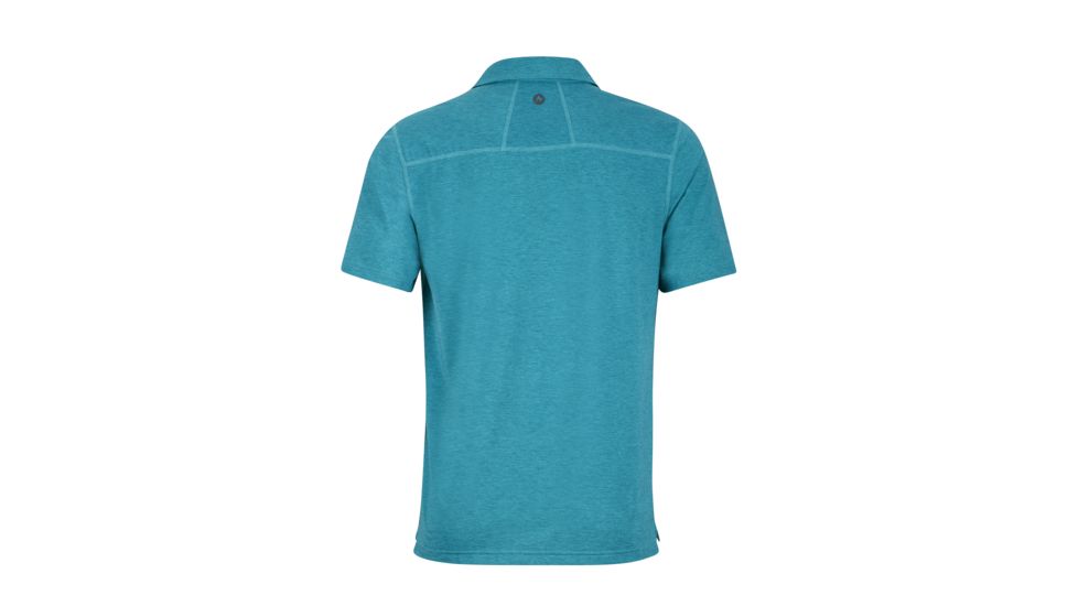 Marmot Wallace Polo Short Sleeve Shirt - Mens, Deep Jade Heather, Medium 43520-3865-M