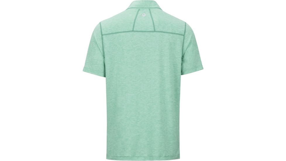 Marmot Wallace Polo Short Sleeve Shirt - Mens, Pond Green Heather, Small, 43520-8768-S