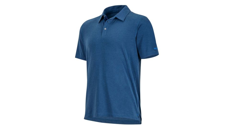 Marmot Wallace Polo Short Sleeve T-Shirt - Mens, Vintage Navy Heather, 2XL 43520-2829-XXL