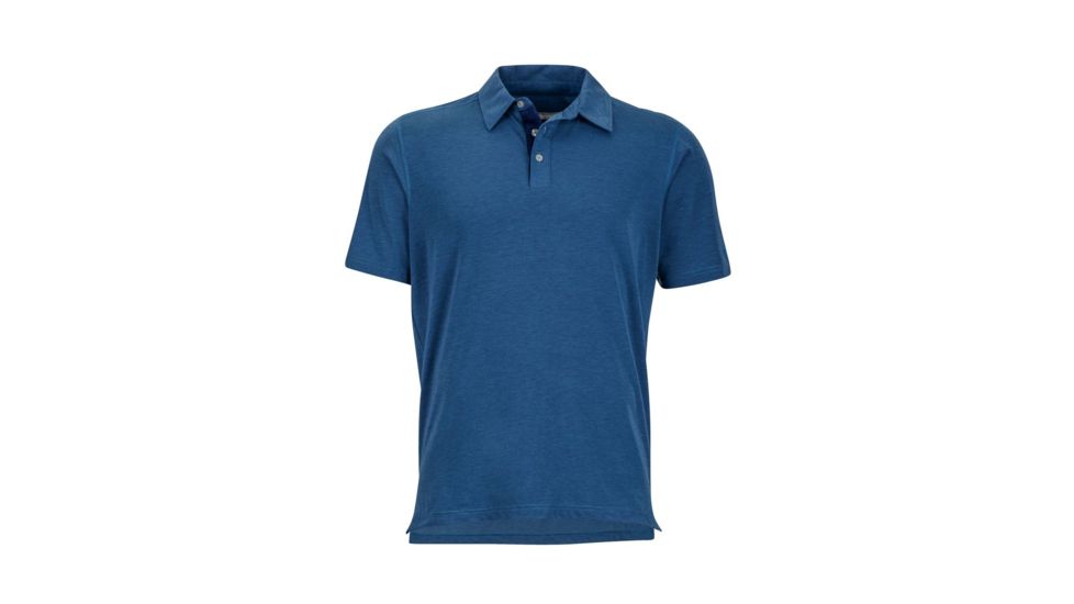 Marmot Wallace Polo Short Sleeve T-Shirt - Mens, Vintage Navy Heather, 2XL 43520-2829-XXL