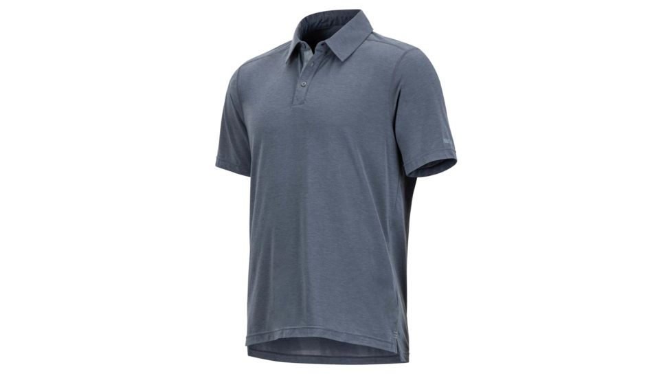 Marmot Wallace Polo Short Sleeve T-Shirt - Mens, Steel Onyx Heather, M 43520-8702-M