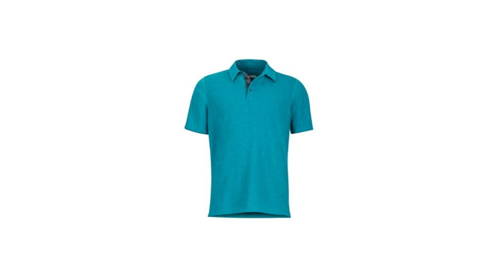 Marmot Wallace Polo SS, Deep Jade Heather, S, 43520-3865-S