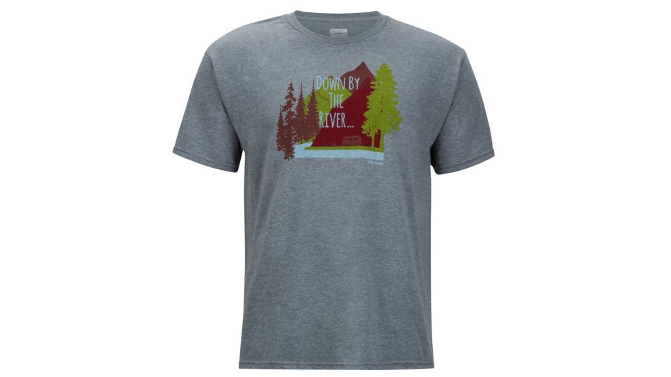 Marmot Waterfront Short Sleeve Tee - Men's -Ash Heather-Small
