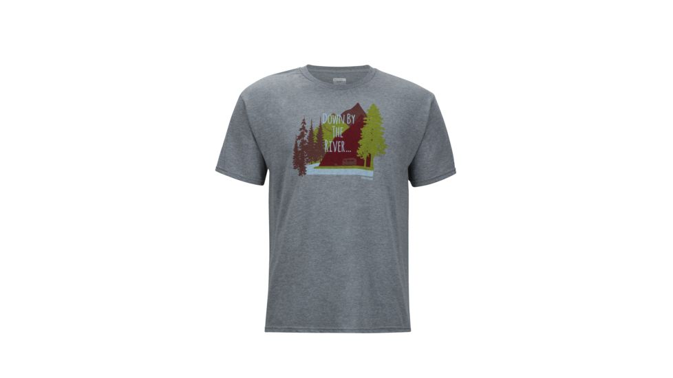 Marmot Waterfront Short Sleeve Tee - Mens, Ash Heather, 2XL, 44450-1507 - XXL