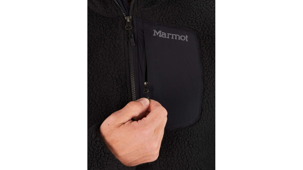 Marmot Wiley Fleece Half Zip - Mens, Black, Large, M11941-001-L