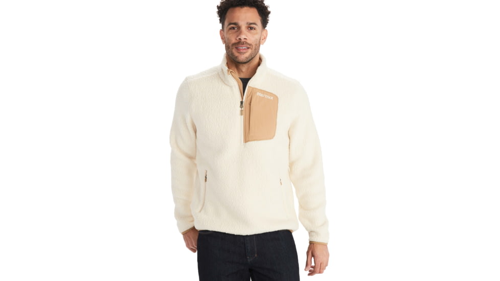 Marmot Wiley Fleece Half Zip - Mens, Cream/Shetland, Medium, M11941-16605-M