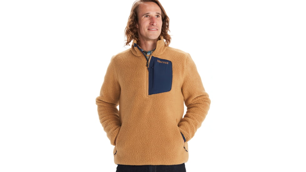 Marmot Wiley Fleece Half Zip - Mens, Scotch/Arctic Navy, Extra Large, M11941-7409-XL