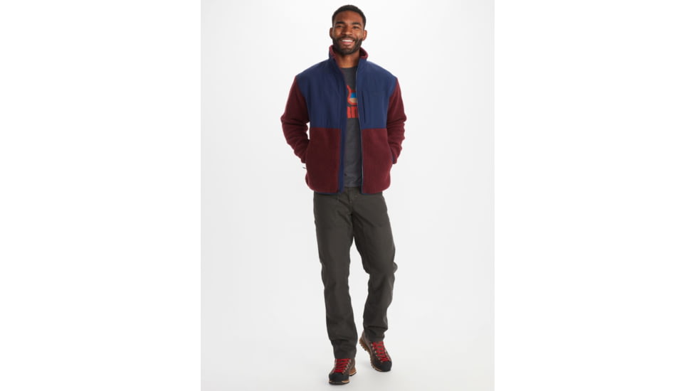 Marmot Wiley Polartec Jacket - Mens, Arctic Navy/Port Royal, Extra Large, M13190-20736-XL