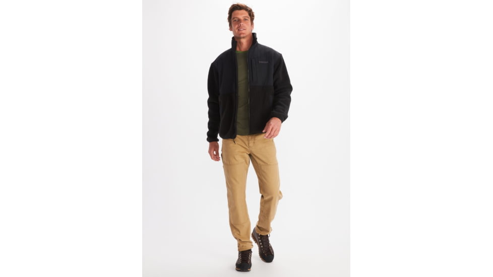 Marmot Wiley Polartec Jacket - Mens, Black, Extra Large, M13190-001-XL