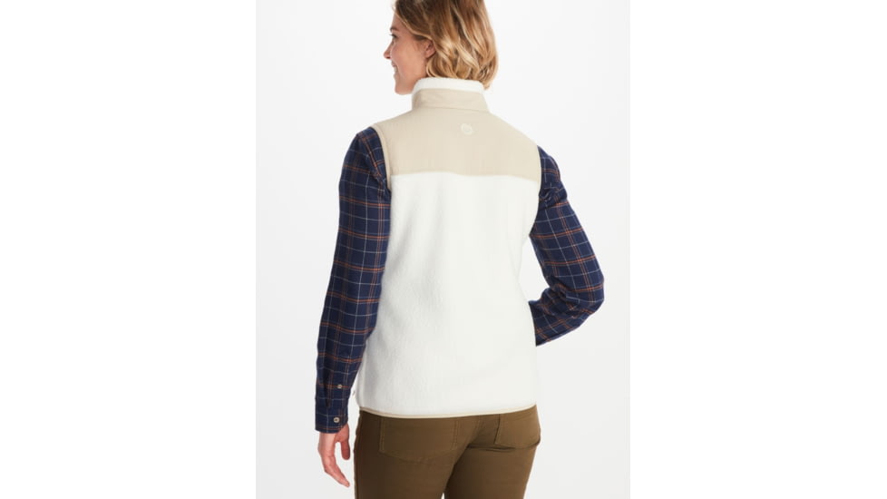 Marmot Wiley Polartec Vest - Womens, Papyrus/Sandbar, Small, M13189-20711-S