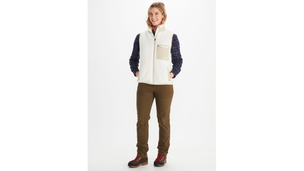 Marmot Wiley Polartec Vest - Womens, Papyrus/Sandbar, Small, M13189-20711-S