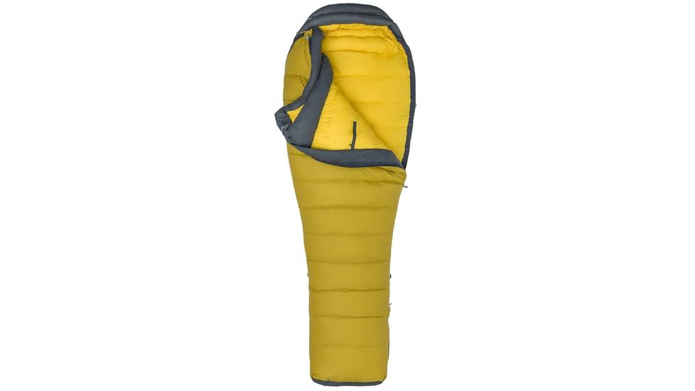Marmot Wind River Sleeping Bag, Left Zip, Golden Palm/Slate Grey, Regular, 38130-9128-Reg. 60 / LZ