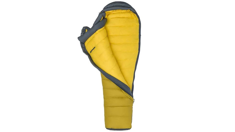 Marmot Wind River Sleeping Bag, Left Zip, Golden Palm/Slate Grey, Regular, 38130-9128-Reg. 60 / LZ