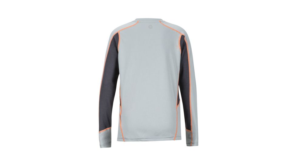Marmot Windridge Graphic Long Sleeve - Boys, Grey Storm/Dark Steel, Large, 50310-1819-L