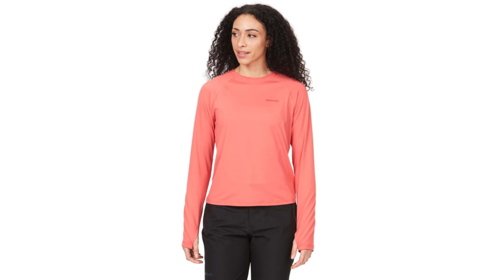 Marmot Windridge Long Sleeve T-Shirt - Womens, Grapefruit, Small, M14236-9949-S