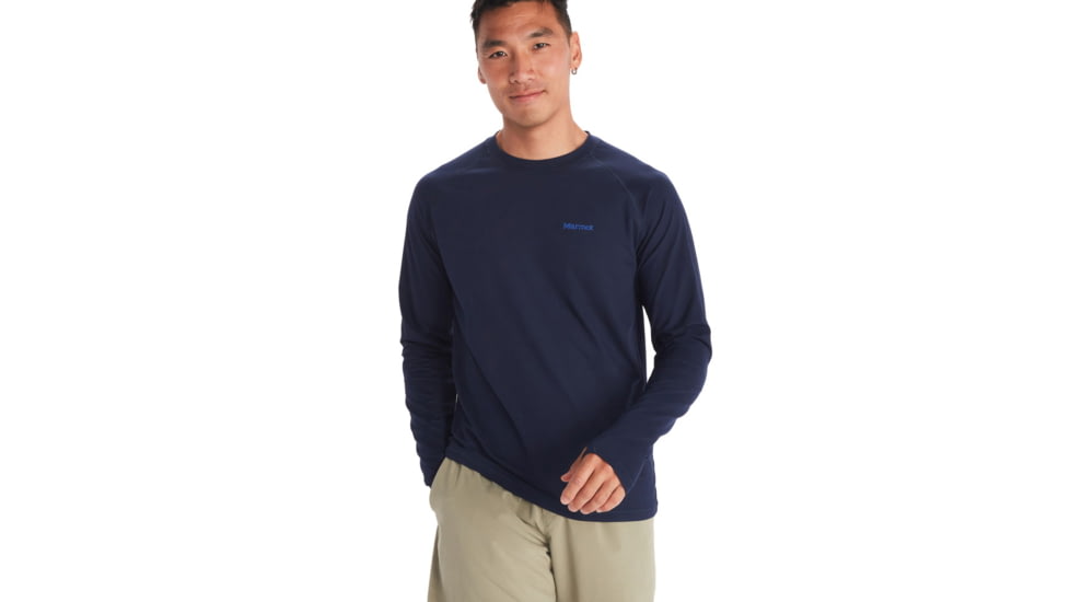 Marmot Windridge Long Sleeve T-Shirt - Men's, Arctic Navy, Extra Large, M14153-2975-XL