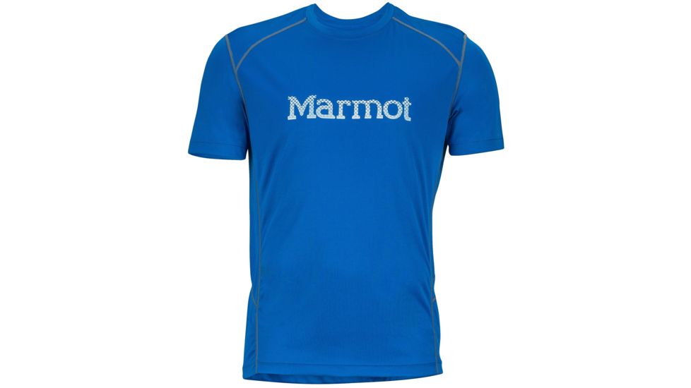 Marmot Windridge Short Sleeve Graphic Tee - Men's-True Blue/White-Small