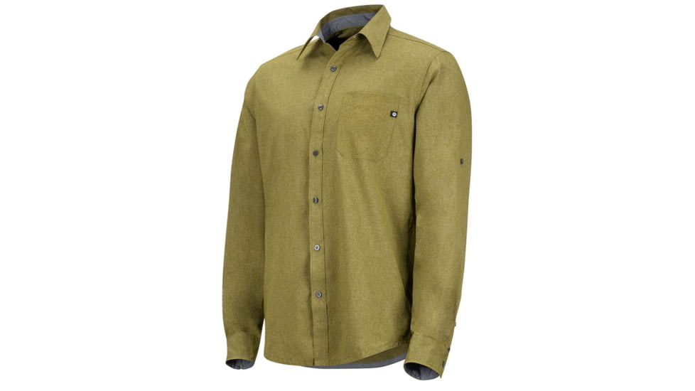 Marmot Windshear Long Sleeve Shirt - Mens, Military Green, L 43260-4050-L