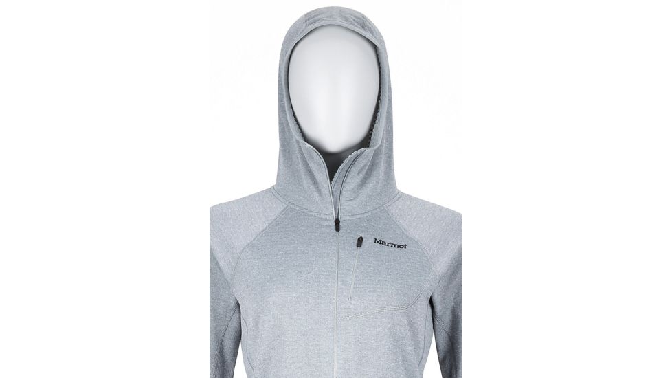 Marmot Wm's Powertherm 1/2 Zip Hoody - Women's, Steel, Medium 89730-077-M