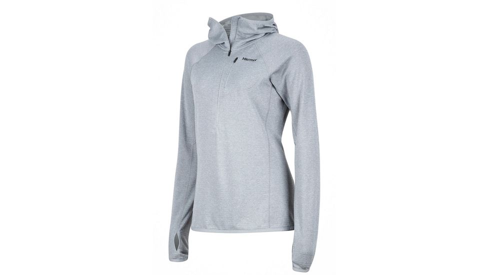 Marmot Wm's Powertherm 1/2 Zip Hoody - Women's, Steel, Medium 89730-077-M