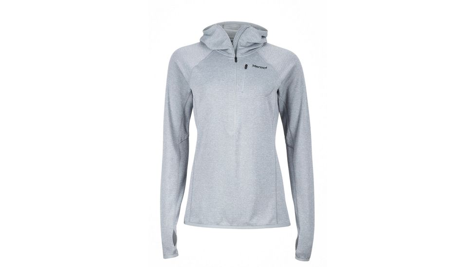 Marmot Wm's Powertherm 1/2 Zip Hoody - Women's, Steel, Medium 89730-077-M
