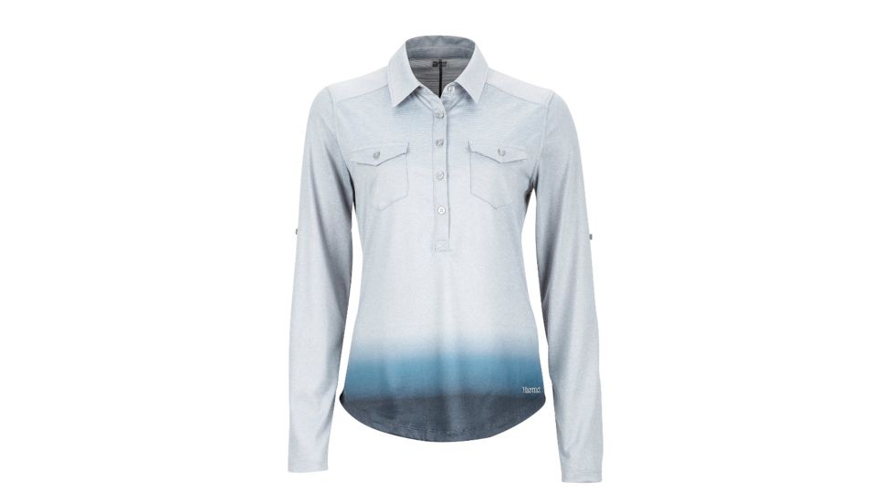 Marmot Womens Allie Long Sleeve Shirt, Grey Storm, XS, 58930-1620-Grey Storm-XS