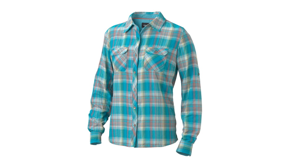 Marmot Womens Evelyn Long Sleeve Shirt,Ocean,XL MAR1234-OC-XL