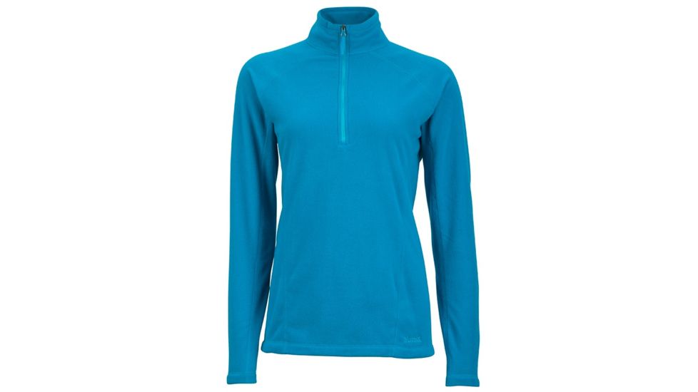 Marmot Womens Rocklin 1/2 Zip, Aqua Blue, L, 88990-2509-Aqua Blue-L